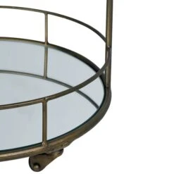 Dunelm Pimlico Antique Brass Drinks Trolley -Furniture Store 1000081972 alt03