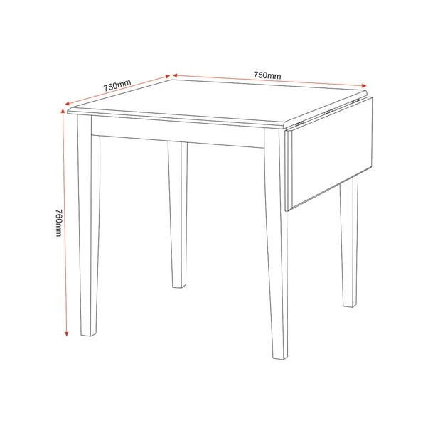 Seconique Vienna Flip Top Dining Table Set 5 Seconique Vienna Flip Top Dining Table Set - Image 3