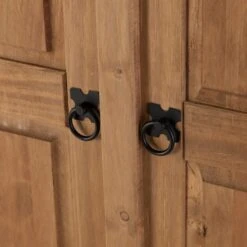 Seconique Corona 4 Door Wardrobe, Pine -Furniture Store 1000097615 alt02