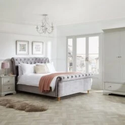 Dunelm Charlotte 4 Drawer Chest, Ivory -Furniture Store 1000133554 alt02