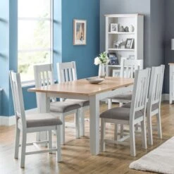 Julian Bowen Richmond Extending Natural Dining Table -Furniture Store 1000136969 alt05