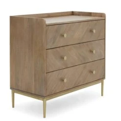 Dunelm Rumi 3 Drawer Chest, Mango Wood 12 Dunelm Rumi 3 Drawer Chest, Mango Wood -Furniture Store 1000146631 alt04