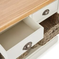 Dunelm Compton Ivory Console Table With Baskets -Furniture Store 1000157740 alt04