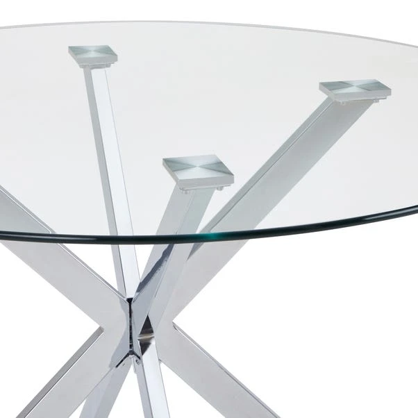 Dunelm Lumia Glass Round Table 6 Dunelm Lumia Glass Round Table - Image 4