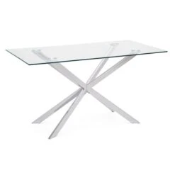 Dunelm Lumia Glass Dining Table -Furniture Store 1000157902 alt02