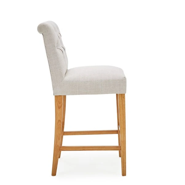 Dunelm Newbury Bar Stool Natural Linen 7 Dunelm Newbury Bar Stool Natural Linen - Image 5
