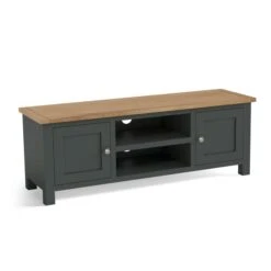 Dunelm Bromley Black Wide TV Stand -Furniture Store 1000162403 alt02