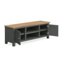 Dunelm Bromley Black Wide TV Stand -Furniture Store 1000162403 alt03