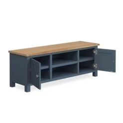 Dunelm Bromley Blue Wide TV Stand 11 Dunelm Bromley Blue Wide TV Stand -Furniture Store 1000162404 alt03