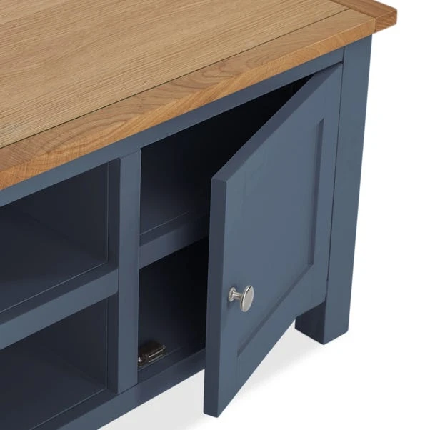 Dunelm Bromley Blue Wide TV Stand 7 Dunelm Bromley Blue Wide TV Stand - Image 5