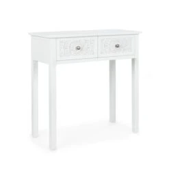 Dunelm Samira 2 Drawer Dressing Table, White 9 Dunelm Samira 2 Drawer Dressing Table, White -Furniture Store 1000162526 alt02