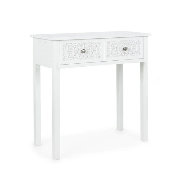 Dunelm Samira 2 Drawer Dressing Table, White 5 Dunelm Samira 2 Drawer Dressing Table, White - Image 3