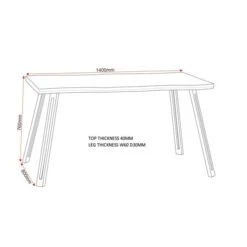 Seconique Quebec Wave Dining Table 7 Seconique Quebec Wave Dining Table -Furniture Store 1000169765 alt02
