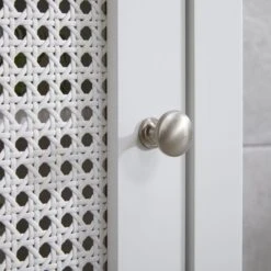 Lloyd Pascal Palermo Cane White Single Door Cabinet -Furniture Store 1000185509 alt03