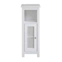 Lloyd Pascal Palermo Cane White Single Door Cabinet -Furniture Store 1000185509 alt04