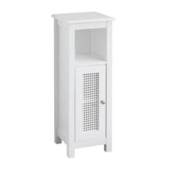 Lloyd Pascal Palermo Cane White Single Door Cabinet -Furniture Store 1000185509 alt05