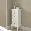 Dunelm Toulouse Tall 5 Drawer Chest, Ivory -Furniture Store 30139829