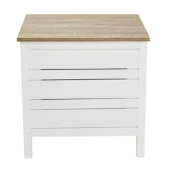 Lloyd Pascal Amalfi White Laundry Hamper