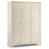 Julian Bowen Cameo Double Wardrobe, White & Pine 2 Julian Bowen Cameo Double Wardrobe, White & Pine -Furniture Store 30304309