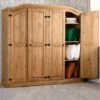 Seconique Corona 4 Door Wardrobe, Pine -Furniture Store 30359259