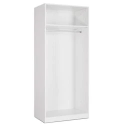 Harmony Acton Double Wardrobe, White -Furniture Store 30424018 alt02
