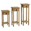 Seconique Corona Pine Set Of 3 Plant Stands -Furniture Store 30498958