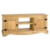 Seconique Corona Pine 2 Door 1 Shelf Flat Screen TV Unit