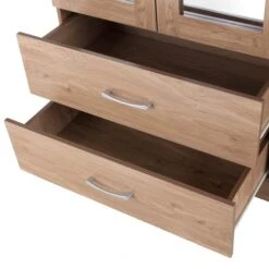 Seconique Charles Triple Wardrobe, Mirrored -Furniture Store 30520333 alt04