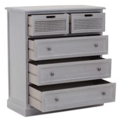 Dunelm Lucy Cane 5 Drawer Chest -Furniture Store 30564783 alt05