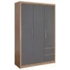 Seconique Seville Triple 2 Drawer Wardrobe -Furniture Store 30606992