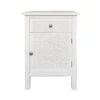 Dunelm Samira 1 Door & 1 Drawer Chest, White -Furniture Store 30609614