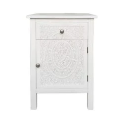 Dunelm Samira 1 Door & 1 Drawer Chest, White