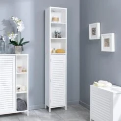 Lloyd Pascal White Tuscany Tall Cabinet