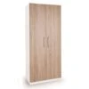 Harmony Euston Double Wardrobe, White -Furniture Store 30619258