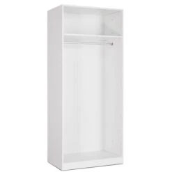 Harmony Euston Double Wardrobe, White -Furniture Store 30619258 alt02