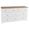 Core Capri 8 Drawer Chest, White &Pine