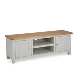 Dunelm Bromley Grey Wide TV Stand -Furniture Store 30645265 alt03
