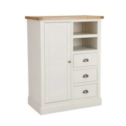 Dunelm Compton Small Wardrobe, Ivory & Oak 10 Dunelm Compton Small Wardrobe, Ivory & Oak -Furniture Store 30645271 alt02