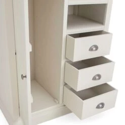 Dunelm Compton Small Wardrobe, Ivory & Oak 11 Dunelm Compton Small Wardrobe, Ivory & Oak -Furniture Store 30645271 alt03