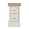 Dunelm Compton 2 Drawer Slim Bedside Table, Oak -Furniture Store 30645273
