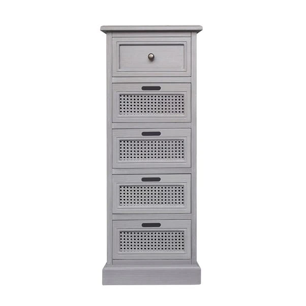 Dunelm Lucy Cane Tall 5 Drawer Chest 3 Dunelm Lucy Cane Tall 5 Drawer Chest