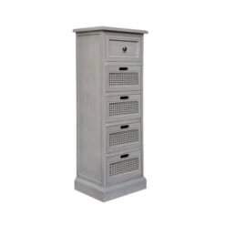 Dunelm Lucy Cane Tall 5 Drawer Chest 11 Dunelm Lucy Cane Tall 5 Drawer Chest -Furniture Store 30645311 alt05