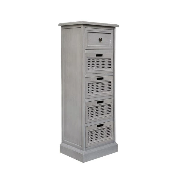 Dunelm Lucy Cane Tall 5 Drawer Chest 7 Dunelm Lucy Cane Tall 5 Drawer Chest - Image 5