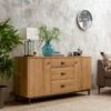 Dunelm Fulton Oak Effect Large Sideboard -Furniture Store 30666238