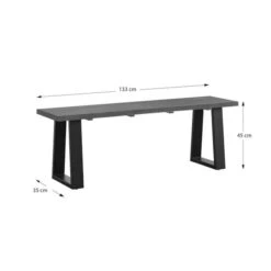 Dunelm Jackson Dining Bench -Furniture Store 30666559 alt09
