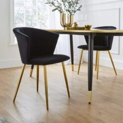 Dunelm Kendall Velvet Dining Chair