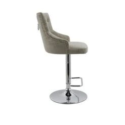 Dunelm Selena Distressed Velvet Bar Stool -Furniture Store 30685461 alt03