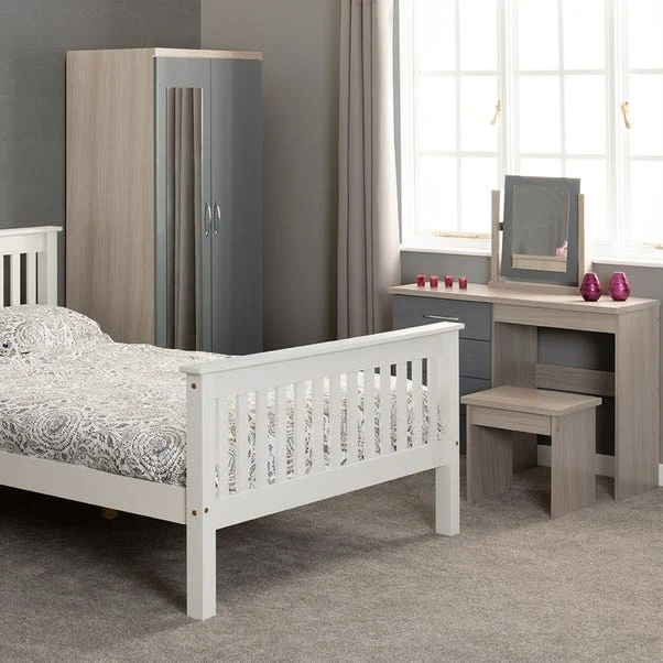 Seconique Nevada Double 1 Drawer Wardrobe 3 Seconique Nevada Double 1 Drawer Wardrobe