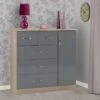 Seconique Nevada Small Single 5 Drawer Wardrobe -Furniture Store 30694090