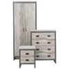 GFW Boston 3 Piece Bedroom Set, Grey -Furniture Store 30705673